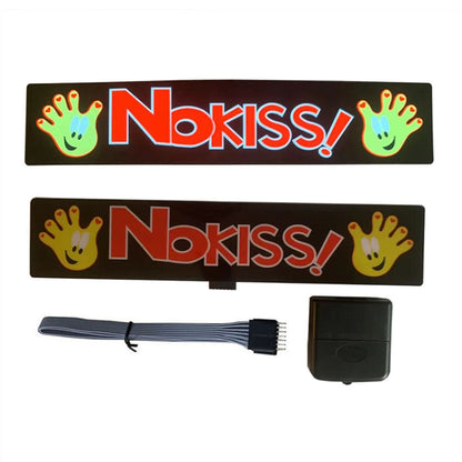 EL Luminous Car Stickers Cold Light Car Stickers Car Luminous Pattern Decoration(NO KISS) by buy2fix