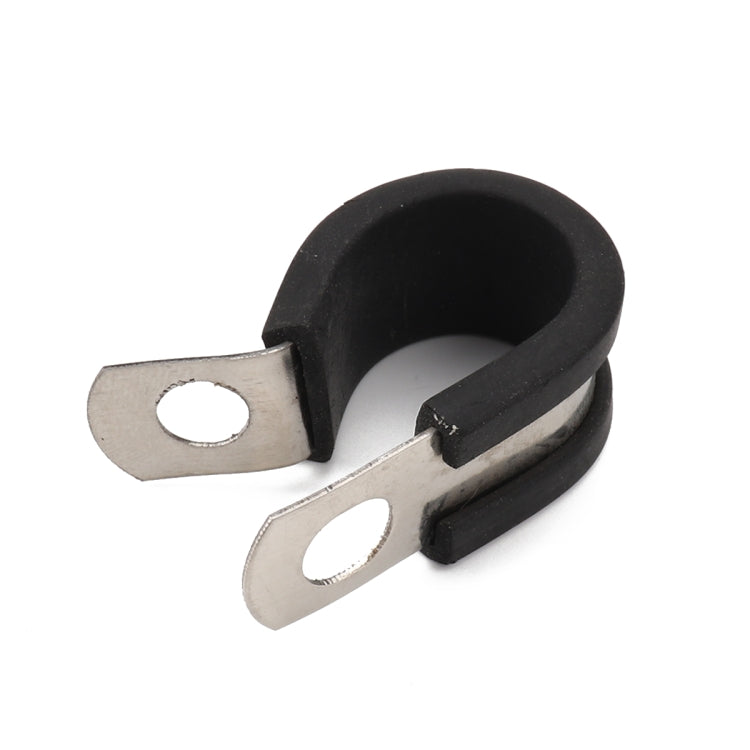 42 PCS Car Rubber Cushion Pipe Clamps Stainless Steel Clamps - Booster Cable & Clip by buy2fix | Online Shopping UK | buy2fix