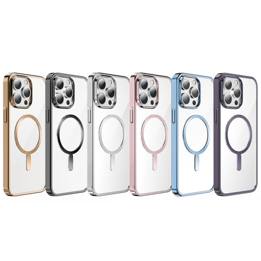 For iPhone 15 Pro Mutural Jing Shuo Series Magsafe Phone Case(Silver) - iPhone 15 Pro Cases by Mutural | Online Shopping UK | buy2fix