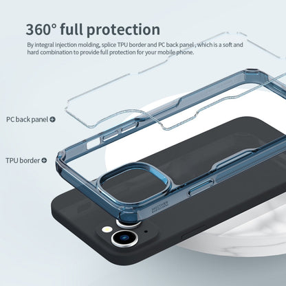 For iPhone 15 NILLKIN Ultra Clear PC + TPU Phone Case(Blue) - iPhone 15 Cases by NILLKIN | Online Shopping UK | buy2fix