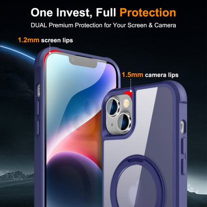 For iPhone 14 / 13 MagSafe Magnetic Rotating Holder Phone Case(Klein Blue) by buy2fix