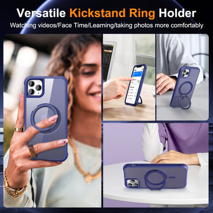 For iPhone 11 Pro Max MagSafe Magnetic Rotating Holder Phone Case(Klein Blue) - iPhone 11 Pro Max Cases by buy2fix | Online Shopping UK | buy2fix