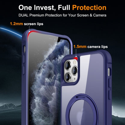 For iPhone 11 Pro Max MagSafe Magnetic Rotating Holder Phone Case(Klein Blue) - iPhone 11 Pro Max Cases by buy2fix | Online Shopping UK | buy2fix