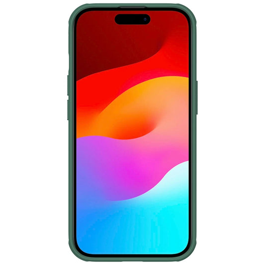 For iPhone 15 NILLKIN Frosted Shield Pro PC + TPU Phone Case(Green) - iPhone 15 Cases by NILLKIN | Online Shopping UK | buy2fix