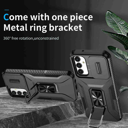 For Samsung Galaxy A14 5G Sliding Camshield Holder Phone Case(Black) by buy2fix