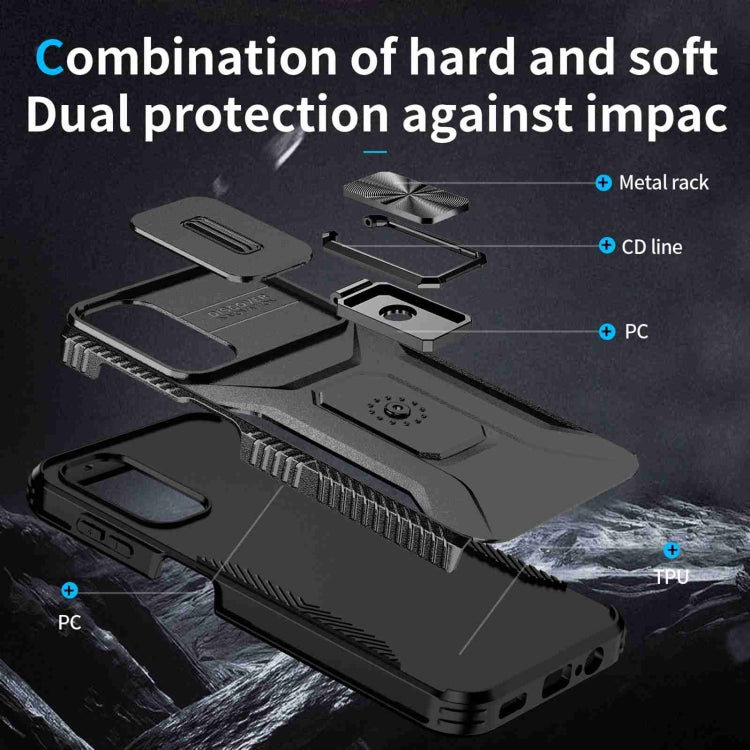 For Samsung Galaxy A14 5G Sliding Camshield Holder Phone Case(Black) by buy2fix