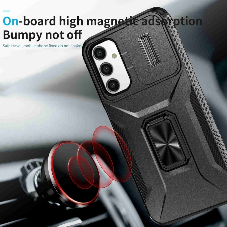 For Samsung Galaxy A14 5G Sliding Camshield Holder Phone Case(Black) by buy2fix