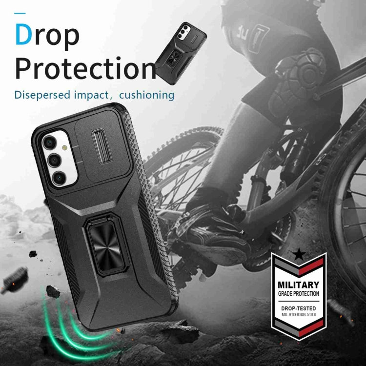 For Samsung Galaxy A14 5G Sliding Camshield Holder Phone Case(Black) by buy2fix