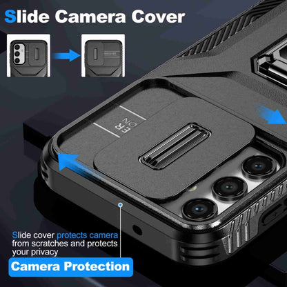 For Samsung Galaxy A14 5G Sliding Camshield Holder Phone Case(Black) by buy2fix