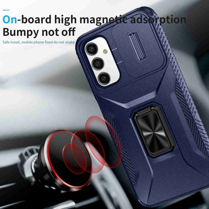 For Samsung Galaxy A14 5G Sliding Camshield Holder Phone Case(Blue) by buy2fix