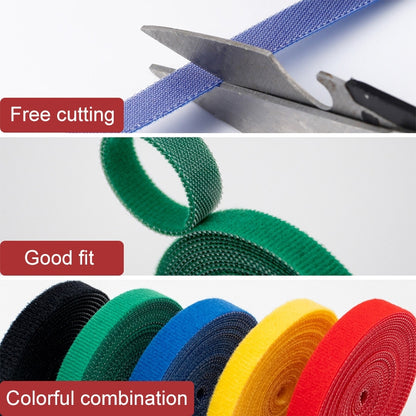 1.2cm 3m Reusable & Dividable Hook and Loop Cable Ties(Random Color Delivery) - Cable Organizer by buy2fix | Online Shopping UK | buy2fix