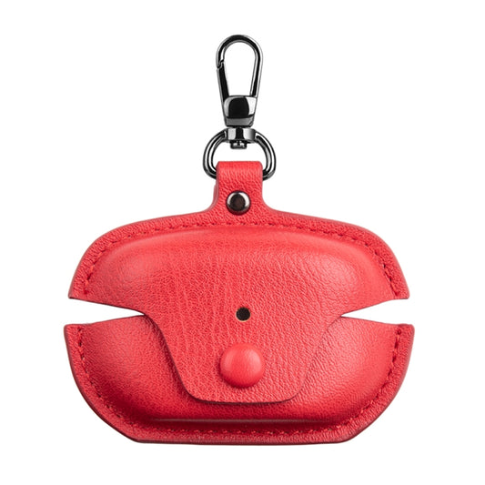 For Sony WF-1000XM5 Leather TWS Earphone Protective Case with Hook(Red) - Other Earphone Case by buy2fix | Online Shopping UK | buy2fix