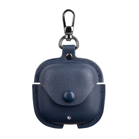 For Huawei FreeBuds SE 2 / SE 3 Leather TWS Earphone Protective Case with Hook(Blue) - Huawei Earphone Case by buy2fix | Online Shopping UK | buy2fix