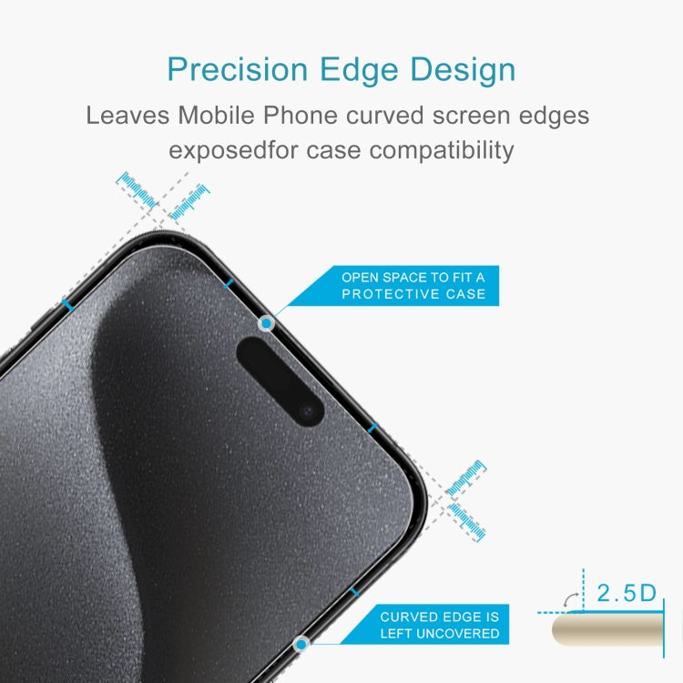 For iPhone 15 Plus / 15 Pro Max 0.26mm 9H 2.5D Tempered Glass Film - iPhone 15 Pro Max Tempered Glass by DIYLooks | Online Shopping UK | buy2fix