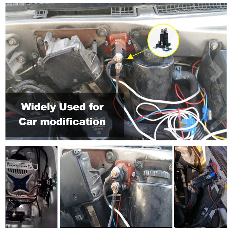 Car Modification Small Contact 12V / 500A Contact Dual Battery High Current DC Relay - Relays by buy2fix | Online Shopping UK | buy2fix