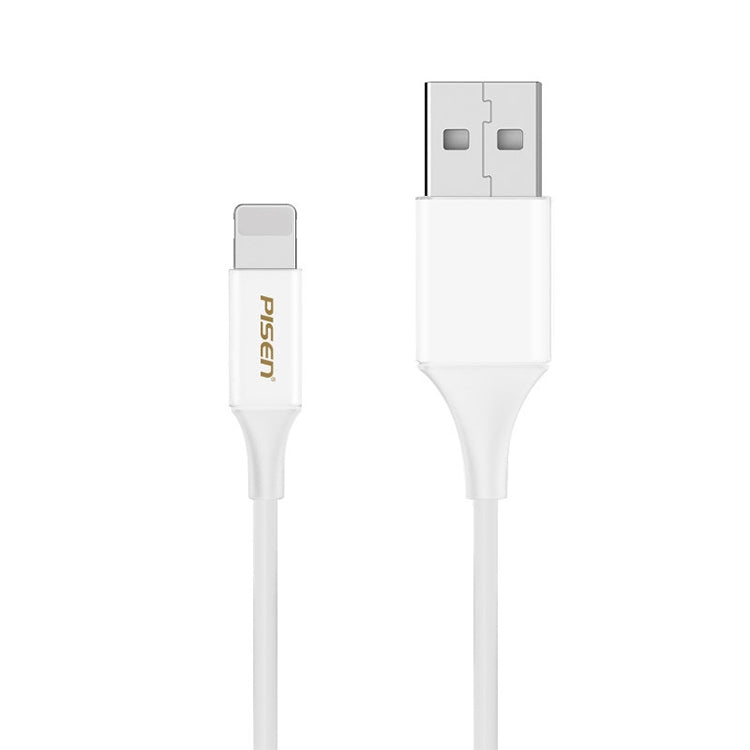 PISEN 1m 2.4A USB to 8 Pin Anti Breaking Fast Charging Cable by buy2fix