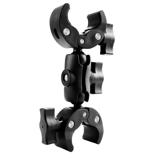 Motorcycle Dual-heads Crabs Clamps Handlebar Fixed Mount, Length:18cm by buy2fix