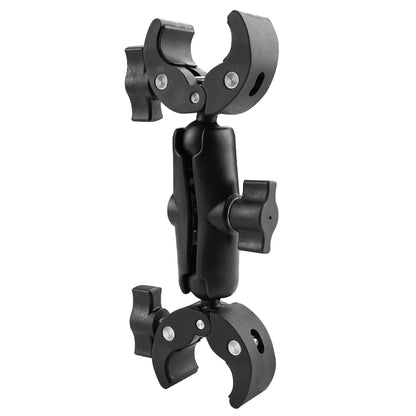Motorcycle Dual-heads Crabs Clamps Handlebar Fixed Mount, Length:22cm by buy2fix
