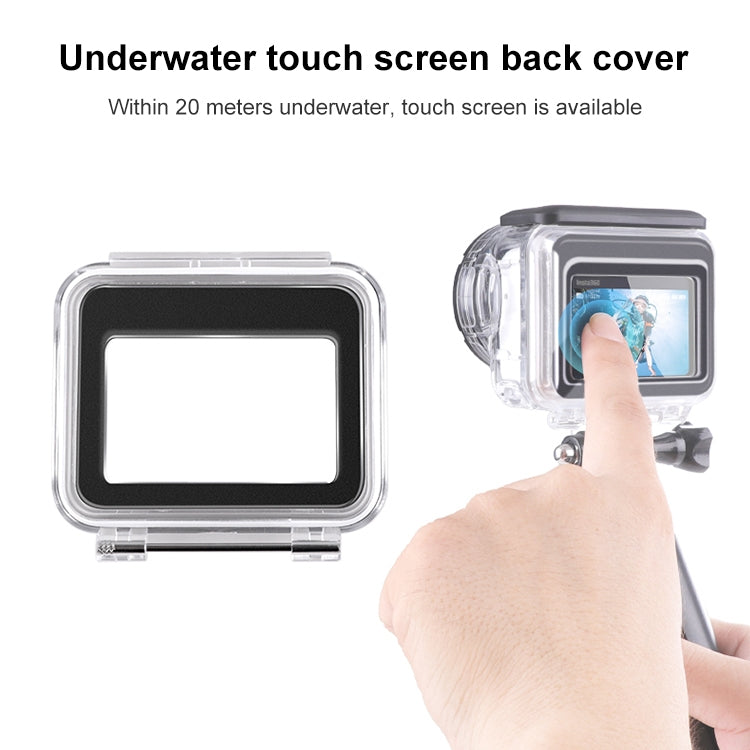 For Insta360 GO 3 / 3S Underwater Waterproof Housing Case with Touch Back Cover by buy2fix