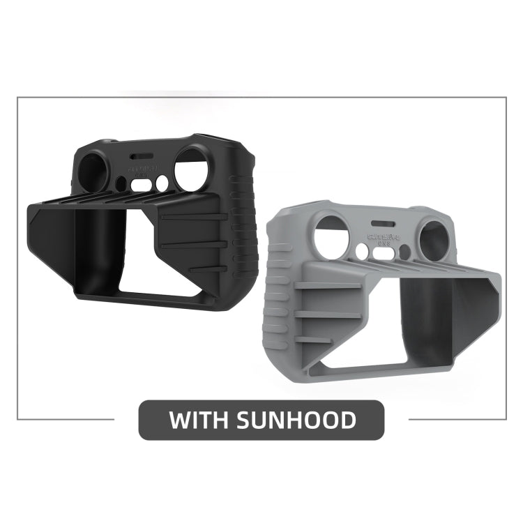 For DJI RC 2 Sunnylife Remote Control Shockproof Anti-scratch Silicone Case with Hood(Black) - Others by Sunnylife | Online Shopping UK | buy2fix