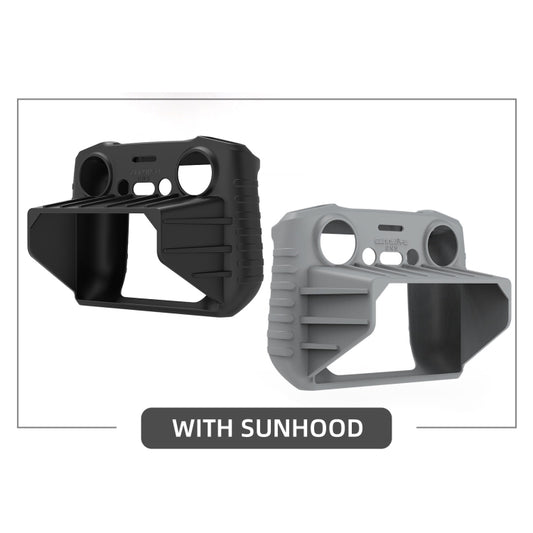 For DJI RC 2 Sunnylife Remote Control Shockproof Anti-scratch Silicone Case with Hood(Black) - Others by Sunnylife | Online Shopping UK | buy2fix