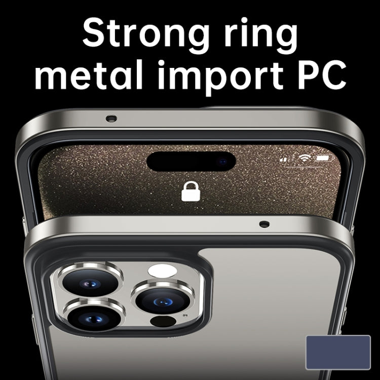 For iPhone 15 SULADA Metal Frame + Nano Glass + TPU Phone Case(Black) - iPhone 15 Cases by SULADA | Online Shopping UK | buy2fix