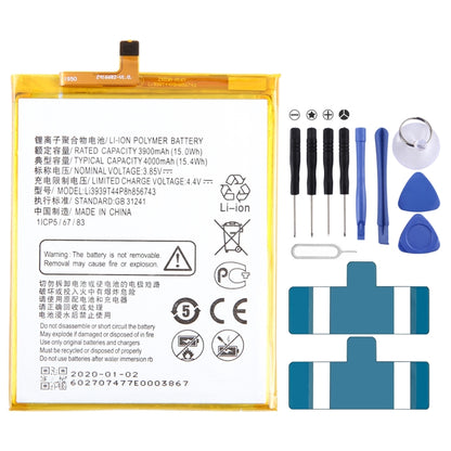 For ZTE Blade A6 Max A0605 Battery Replacement Li3939T44P8h856743 4000mAh - For ZTE by buy2fix | Online Shopping UK | buy2fix