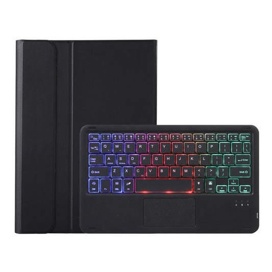 For Huawei MatePad Air 11.5 inch 2023 AH14-AS Lambskin Texture Ultra-thin Detachable Backlight Bluetooth Keyboard Leather Case with Touchpad(Black) - For Huawei by buy2fix | Online Shopping UK | buy2fix
