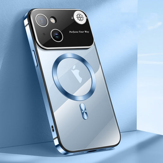 For iPhone 15 Aromatherapy MagSafe Magnetic Phone Case(Sierra Blue) - iPhone 15 Cases by buy2fix | Online Shopping UK | buy2fix