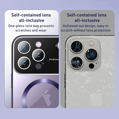For iPhone 15 Pro Max Aromatherapy MagSafe Magnetic Phone Case(Black) - iPhone 15 Pro Max Cases by buy2fix | Online Shopping UK | buy2fix