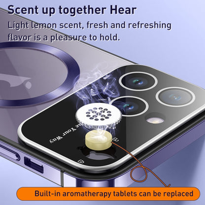 For iPhone 15 Pro Max Aromatherapy MagSafe Magnetic Phone Case(Black) - iPhone 15 Pro Max Cases by buy2fix | Online Shopping UK | buy2fix