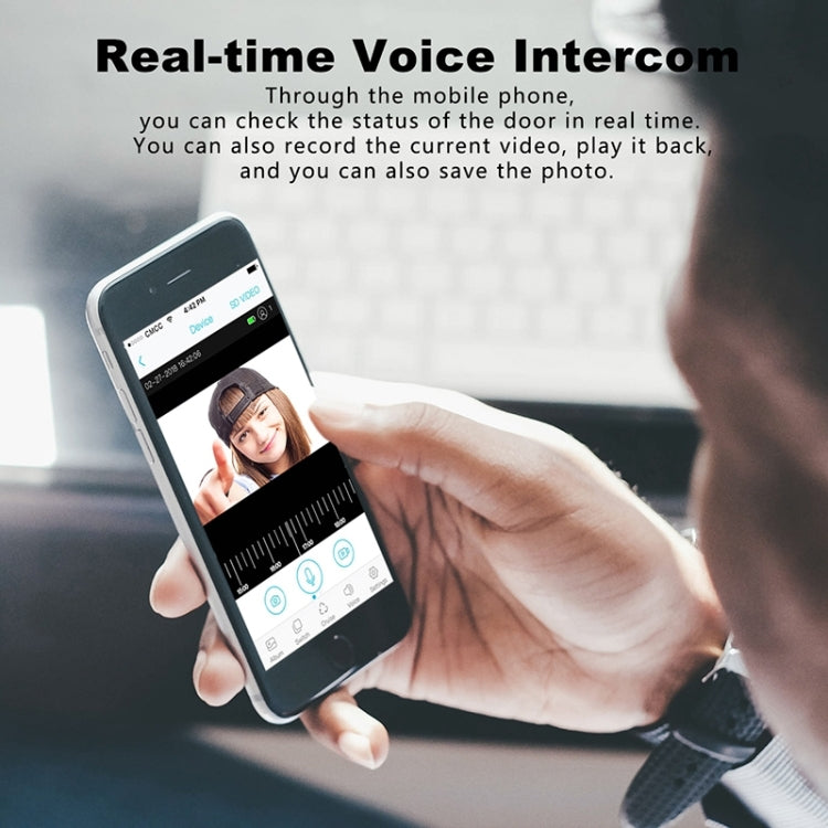 T30 Tuya Smart WiFi Visual Dingdong Doorbell with Battery Supports Two-Way Intercom & Night Vision(White) by buy2fix