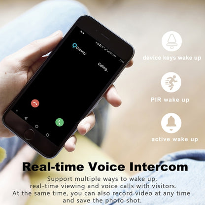 T30 Tuya Smart WiFi Visual Dingdong Doorbell with Battery Supports Two-Way Intercom & Night Vision(White) by buy2fix