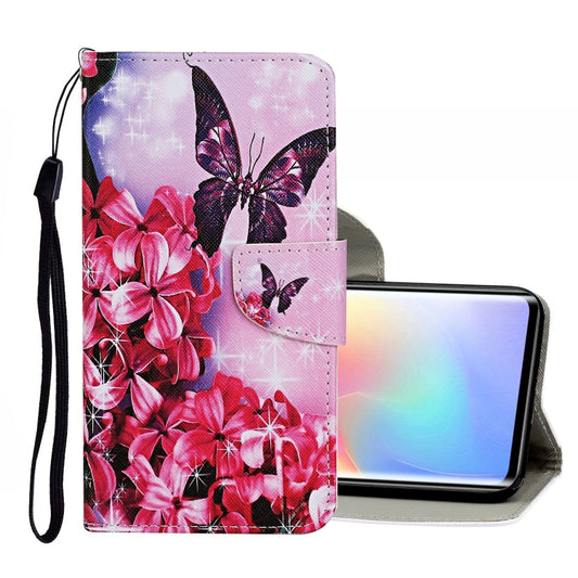 For Xiaomi Mi Note 10 Lite Colored Drawing Pattern Horizontal Flip Leather Case with Holder & Card Slots & Wallet(Red Flower Butterfly) - Xiaomi Cases by buy2fix | Online Shopping UK | buy2fix