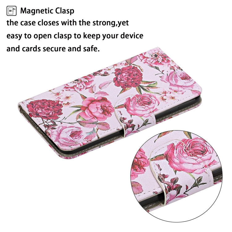 For Xiaomi Mi Note 10 Lite Colored Drawing Pattern Horizontal Flip Leather Case with Holder & Card Slots & Wallet(Peony) - Xiaomi Cases by buy2fix | Online Shopping UK | buy2fix