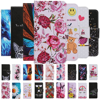 For Xiaomi Mi Note 10 Lite Colored Drawing Pattern Horizontal Flip Leather Case with Holder & Card Slots & Wallet(Peony) - Xiaomi Cases by buy2fix | Online Shopping UK | buy2fix