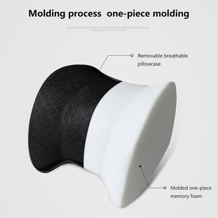 Car Headrest Cushion Car Seat Pillows Neck Protectors Memory Cotton Pillow(Coffee) by buy2fix