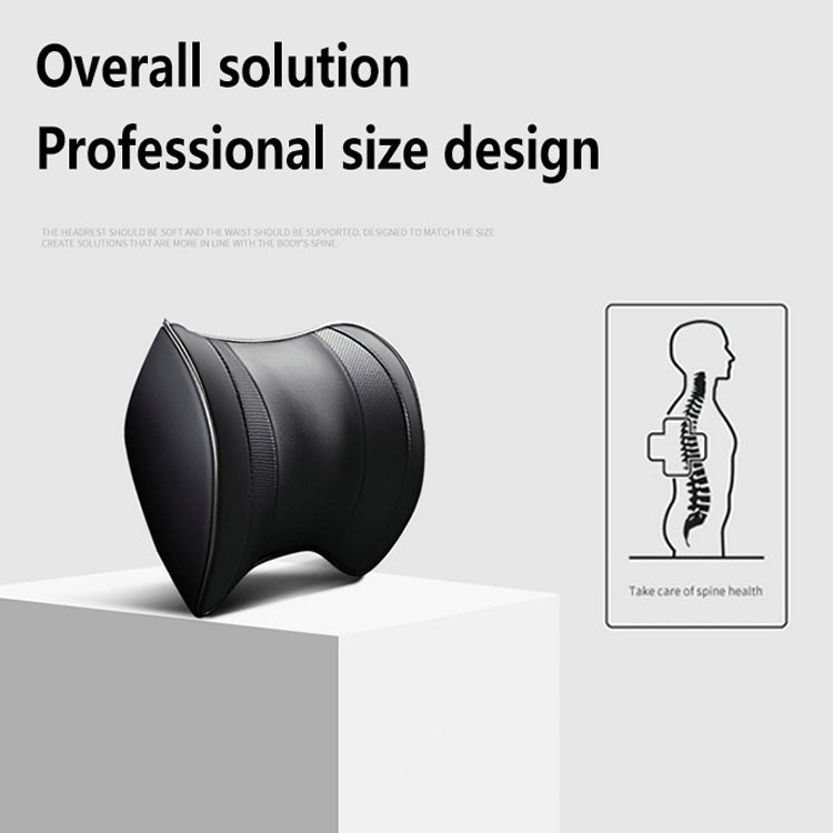 Car Headrest Cushion Car Seat Pillows Neck Protectors Memory Cotton Pillow(Black) by buy2fix