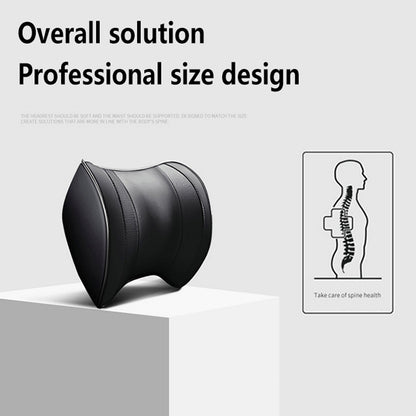 Car Headrest Cushion Car Seat Pillows Neck Protectors Memory Cotton Pillow(Black) by buy2fix