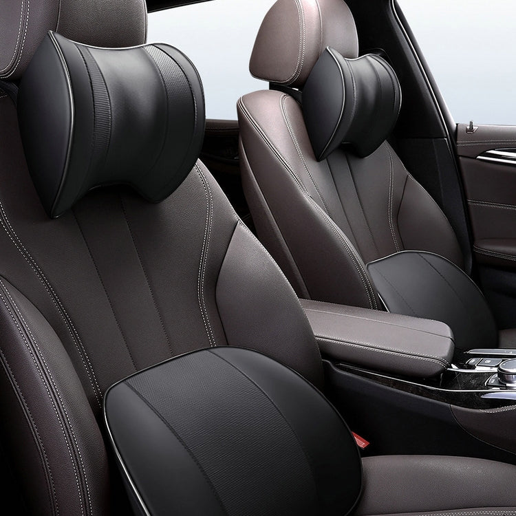 Car Headrest Cushion Car Seat Pillows Neck Protectors Memory Cotton Pillow(Wine Red) by buy2fix