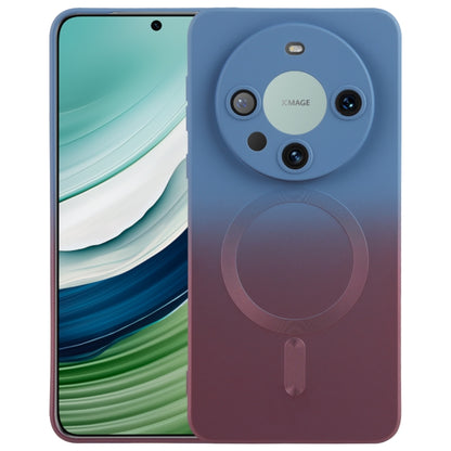 For Huawei Mate 60 Liquid TPU Silicone Gradient MagSafe Phone Case(Blue Purple) - Huawei Cases by buy2fix | Online Shopping UK | buy2fix
