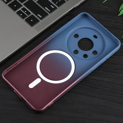For Huawei Mate 60 Liquid TPU Silicone Gradient MagSafe Phone Case(Blue Purple) - Huawei Cases by buy2fix | Online Shopping UK | buy2fix