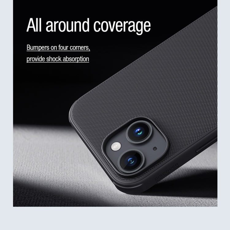 For iPhone 15 NILLKIN Frosted Shield Pro Magnetic Magsafe Phone Case(Black) - iPhone 15 Cases by NILLKIN | Online Shopping UK | buy2fix