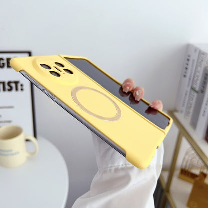 For Huawei Mate X3 Skin Feel PC MagSafe Phone Case(Lemon Yellow) - Huawei Cases by buy2fix | Online Shopping UK | buy2fix
