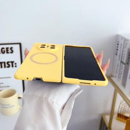 For Huawei Mate X3 Skin Feel PC MagSafe Phone Case(Lemon Yellow) - Huawei Cases by buy2fix | Online Shopping UK | buy2fix