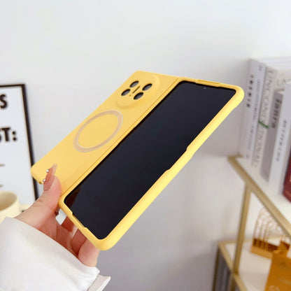 For Huawei Mate X3 Skin Feel PC MagSafe Phone Case(Lemon Yellow) - Huawei Cases by buy2fix | Online Shopping UK | buy2fix