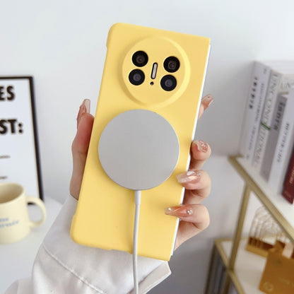 For Huawei Mate X3 Skin Feel PC MagSafe Phone Case(Lemon Yellow) - Huawei Cases by buy2fix | Online Shopping UK | buy2fix
