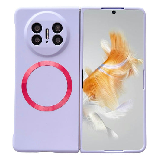 For Huawei Mate X3 Skin Feel PC MagSafe Phone Case(Sakura Purple) - Huawei Cases by buy2fix | Online Shopping UK | buy2fix