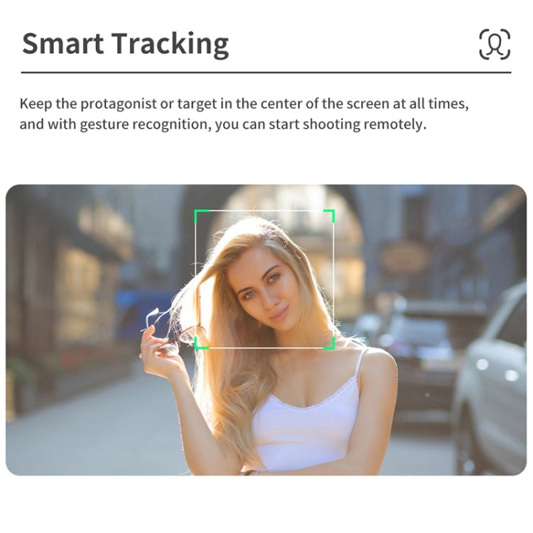 Q18 Desktop Intelligent Tracking Gimbal Stabilizer Multi-function Fill Light Selfie Stick(Black) by buy2fix