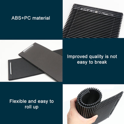 For Volkswagen Magotan B6 / B7 / CC Car Rear Storage Box Water Cup Holder Cover Armrest Box Curtain Cup Holder 3C8855977C(Black) by buy2fix